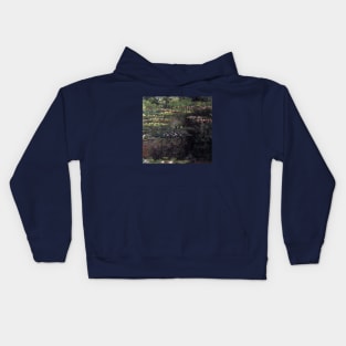 Waterlilies by Claude Monet Kids Hoodie